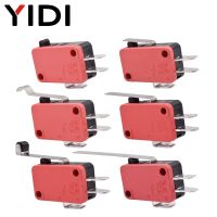 5/10pcs Micro SPDT On Off Momentary Switch Travel Limit Switch 1NO1NC Roller Lever V-15 V-151 V-152 V-153 V-154 V-155 V-156-1C25