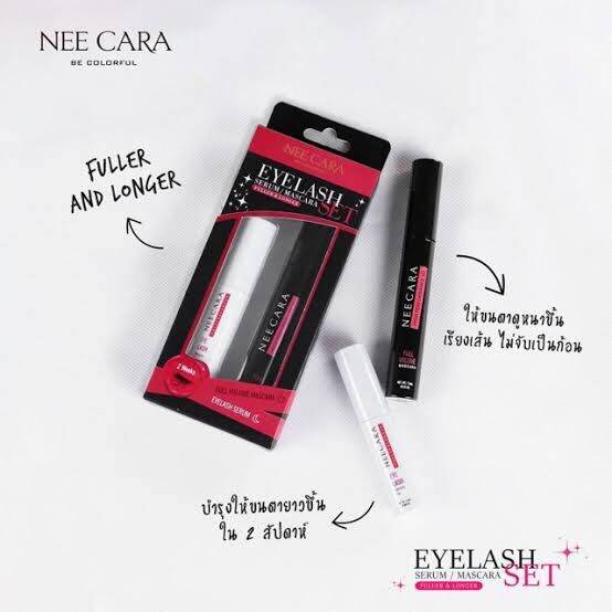 nee-cara-eyelash-set-serum-mascara-n192-neecara-นีคาร่า-มาสคาร่า-บำรุงขนตา