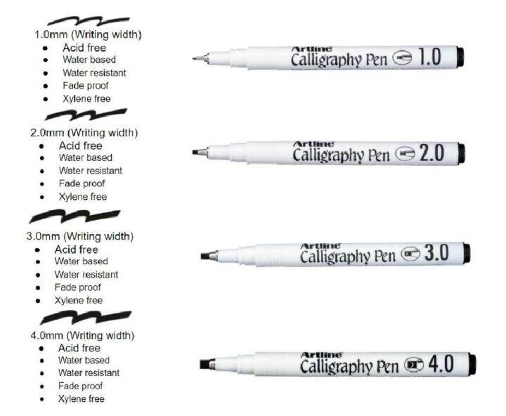 Artline® Calligraphy Pen - Flat Tip | Lazada PH