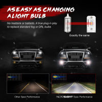 (Spot Goods) NOVSIGHT Fog Light Bulbs H1 Led H3ไฟรถยนต์2000LM 6000K White 60W Bulbs Mini Size Plug And Play ไฟตัดหมอกรถยนต์ Auto AccessoriesSuggest Order 、.