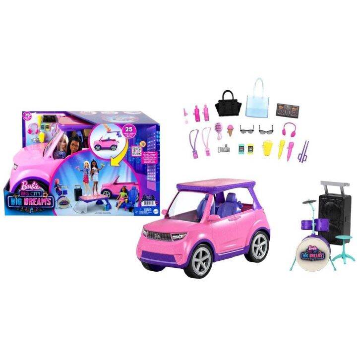 Barbie: Big City, Big Dreams Transforming Vehicle Playset (reveals 