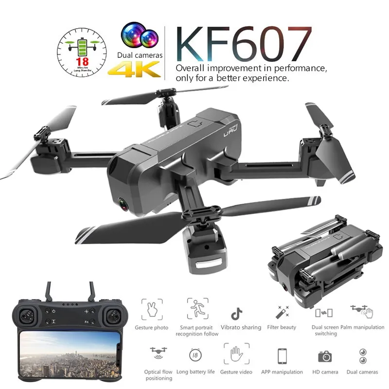 Kf607 quadcopter hotsell 4k camera