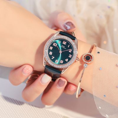 IBSO8212 contracted fashion watches female students ms joker really belt waterproof set auger luminous light luxury ∋℗ﺴ