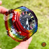 G-Shock Casioak Rainbow Jelly แต่งจากรุ่น GA-2100-1A ของแท้ รับประกัน 1 ปี