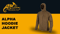 เสื้อแจ็คเก็ต HELIKON-TEX ALPHA HOODIE JACKET - GRID FLEECE