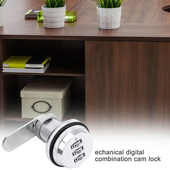 3 Digit Combination Password Box Lock 20-30mm Smart Cam Code Lock Zinc ...