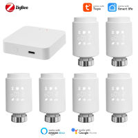 ZigBee 3.0 Tuya สมาร์ทหม้อน้ำตัวกระตุ้น Termostato อุณหภูมิหม้อน้ำวาล์วควบคุมอุณหภูมิการควบคุมเสียงผ่าน Alexa