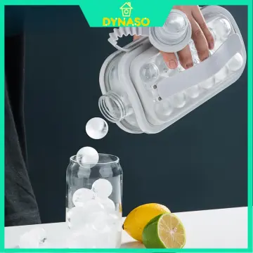 2 In 1 Portable Creative Ice Bottle Cold Kettle Household Ice Grid Frozen  Ice Box Ice Cream Tools Bar Kitchen Ice Ball Maker