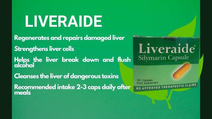 Liveraide Silymarin 10 Capsules Lazada Ph