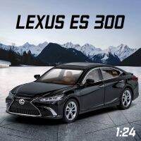 1:24 LEXUS โมเดลรถโลหะผสม ES300มีไฟและรถ Diecast ของเล่นเสียงประกอบสำหรับ Kids Toys ตุ๊กตาของขวัญเด็กผู้ชาย