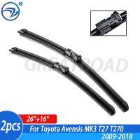 Wiper 4A &amp; 4A Front Wiper Blades For Toyota Avensis MK3 T27 T270 2009 - 2018 Windshield Windscreen Front Window 26"16"