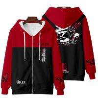 New Anime Genshin Impact Klee/Keqing/Amber/Dliue Zipper Hoodie Mens Women Loose 3D Printi