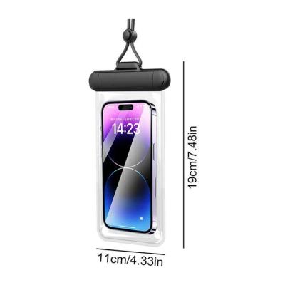 กระเป๋าเคสโทรศัพท์มือถือน้ำลึก IPX8ซองใส่โทรศัพท์สากลกันน้ำพร้อมสายสำหรับเคสโทรศัพท์ชายหาดว่ายน้ำดำน้ำเล่นเซิร์ฟ