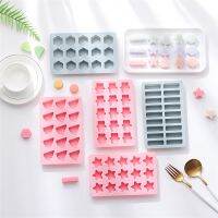 Mini Hexagon Star Watermelon Bear Silicone Candy Molds without Lid for Chocolate Ice Cubes Gummy Cake Jelly Random Color