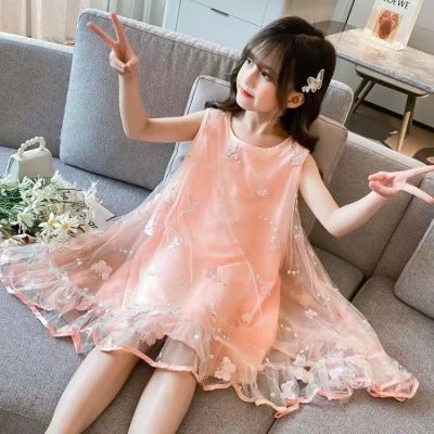 ✲✢☃ Angugu Childrens Fashion High Quality Susoender Korean Style Tshirt Dress for Kids Girl Casual Clothes 3 To 4 To 5 To 6 To 7 To 8 To 9 To 10 To 11 To 12 Year Old Birthday Tutu Princess Dresses for Teens Girls Terno Sale G5-362