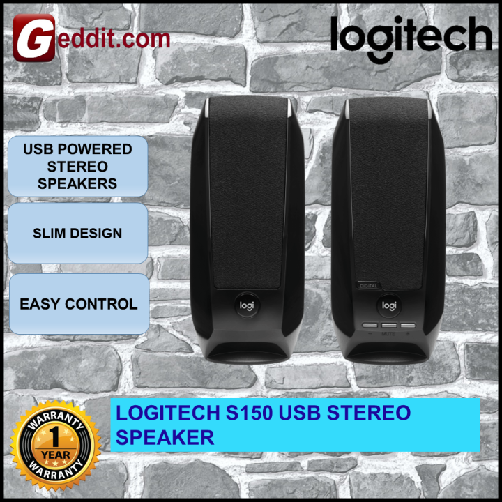 Logitech S150 Usb Stereo Speaker Small Compact Design For Desktop And Laptop Z120 Lazada 5110