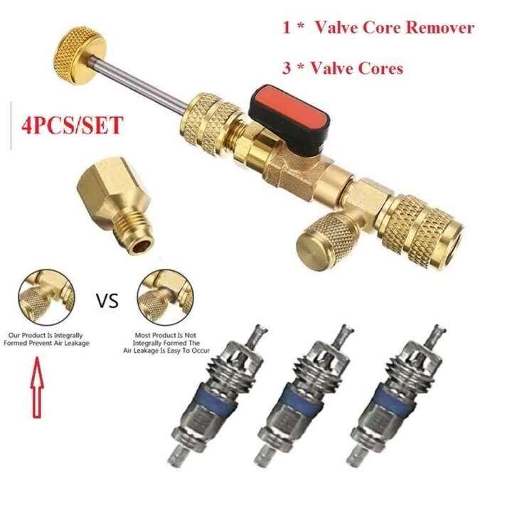 1PC HVAC Valve Core Remover Dual Size 516"&14" Port Installer Ball