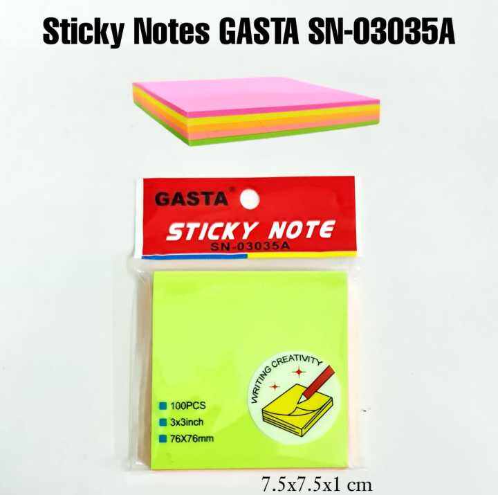 SOS Sticky Note 3x3/100 Rainbow / Stick Note/Notes Tempel | Lazada