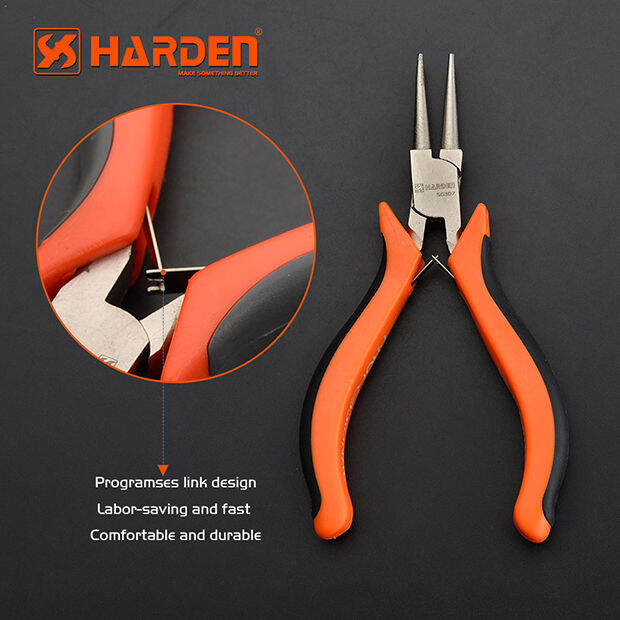 คีมปากแหลม-คีม-ขนาด-4-5-นิ้ว-professional-mini-round-nose-plier-harden-560307