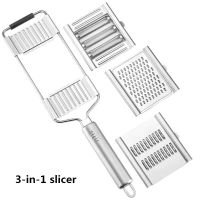 Multi-purpose Vegetable Slicer Stainless Steel Grater Cutter Peeler for Fruits Potato Peeler Carrot Grater Kitchen Accessories