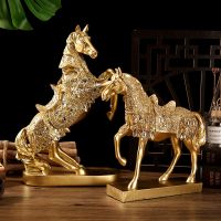 Zhaocai Jinma Decoration Living Room TV Cabinet Wine Cabinet Decoration Model Room Office Desktop Decoration Opening Gift