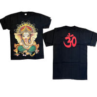 เสื้อยืดโอเวอร์ไซส์พระพิฆเนศพระพิฆเนศ เสื้อยืดวินเทจ ลายช้าง Unisex T SHIRT Thai Ganesha Phra Phikanet Elephant t shirt S-5XL