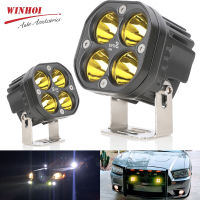 3นิ้ว40W รถจักรยานยนต์ LED Work Light Bar สีขาวสีเหลืองสีแดงสีเขียว Square Spot Beam Fog Light Bar สำหรับ4X4 Offroad รถบรรทุก12V 24V