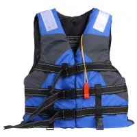 Polyester Adult Life Jacket Swimming Boating Ski Vest with Whistle Swimming Boating Safety Vest Fishing Life Jacket Water Sports  Life Jackets