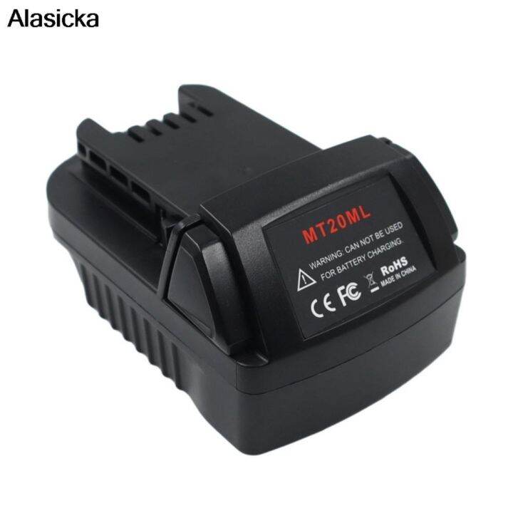 hrgrgrgregre-para-makita-18v-bateria-li-ion-mt20ml-adaptador-conversor-para-milwaukee-ferramentas-el-tricas-sem-fio-acess-rios-preto