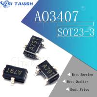 50pcs AO3407 SOT23-3 AO3400 AO3401 AO3402 AO3404 AO3406 A09T A19T A29T A69T MOSFET A79T AO3413 AO3415 AO3415A AO3416 SOT-23 WATTY Electronics