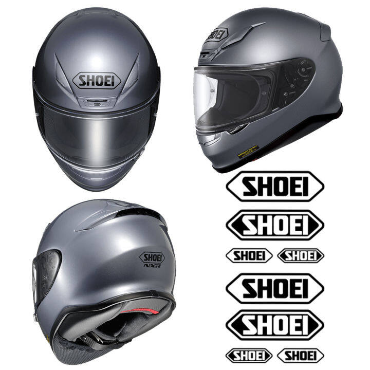 shoei-หมวกกันน็อคสติกเกอร์สติกเกอร์พีวีซีกันน้ำครีมกันแดดสติกเกอร์-shoei-ขี่หมวกกันน็อคตกแต่งสะท้อนแสงจักรยานรถยนต์ไฟฟ้ารถจักรยานยนต์หมวกกันน็อคสากลสติกเกอร์รูปลอก