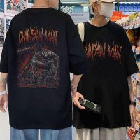 Anime Chainsaw Man Denji Pochita Devil Skeleton Double Sided Print T Shirts Men Casual Oversized T-shirt Unisex Streetwear