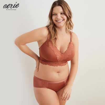 Aerie Real Happy Wireless Lightly Lined Bra เสื้อชั้นใน ผู้หญิง (ABR 079-8223-235)