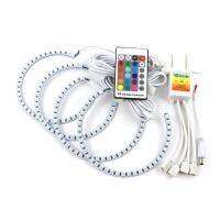 Rgb Angel Eyes สำหรับ Bmw 5ชุด E39 2001 2003 Led รัศมี Lampu Jalan ปรับแต่งอุปกรณ์เสริมรถยนต์ Diy