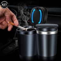 hot！【DT】❃﹍  Car Ashtray with Lid Smell Proof Led Cup for Fireproof