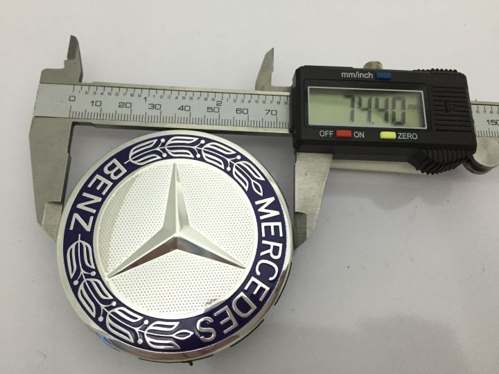 ฝาครอบดุมล้อ-ฝาครอบดุมล้อแม็ก-benz-เบนซ์-ช่อมะกอก-75mm-ราคาต่อ-4-ชิ้น