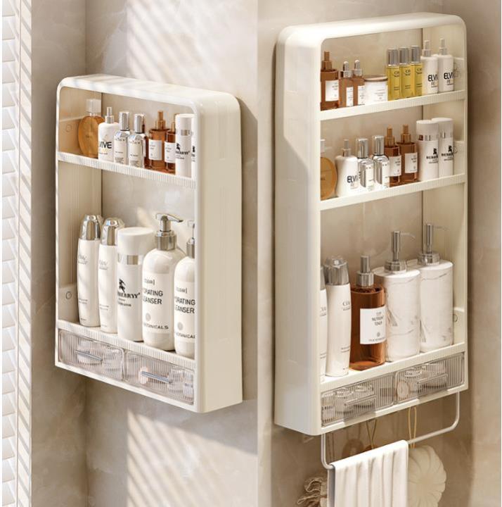 Bathroom shelf wall hanging bathroom non-perforated shelf toilet