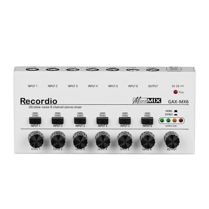 1-piece-6-channels-audio-mixer-mini-stereo-mixer-professional-sound-mixer-6-35mm-low-noise-usb-mixer-for-recording-studio-white