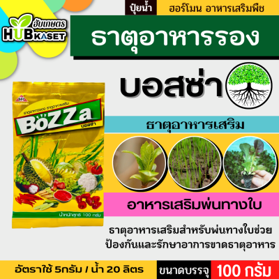 บอสซ่า 100กรัม (ธาตุอาหารรอง+ธาตุอาหารเสริม) สำหรับพ่นทางใบ