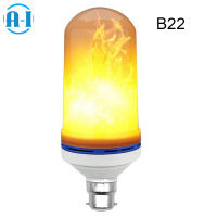 A-I 4Modes E26/E27/B22 LED Burn Light Flicker Flame Lamp Bulb Fire Effect Christmas Party Decor