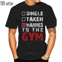 Fitness Workout Funny Muscle Beast Mode MARRIED TO THE GYM Mens Black T-Shirt  Cool Casual pride t shirt men Unisex Fashion