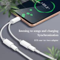 2 In 1 Audio Adapter Dual IOS Music Charger Cable For Iphone 8 7 6 Plus X XS Max XR For IOS Earphone Converter