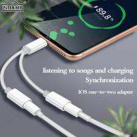 2 Dalam 1อะแดปเตอร์เสียงคู่ IOS Muzik Pengecas Kabel สำหรับ8 7 6 Plus X XS Max XR สำหรับหูฟัง IOS