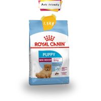 พลาดไม่ได้ โปรโมชั่นส่งฟรี [1.5kg-Exp03/23] Royal Canin Mini Puppy Indoorอาหารลูกสุนัข สำหรับลูกสุนัขพันธุ์เล็กเลี้ยงในบ้าน อายุ 2-10 เดือน