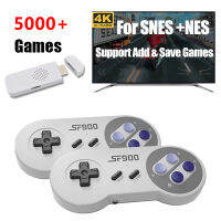 Sf900 Super Nintendo เครื่องเล่นเกมคอนโซลวิดีโอเกม ทีวี เกมในตัว 5000+ เกม เอาท์พุต HD เครื่องเล่นเกมมือถือ พร้อมเกมแพดไร้สาย