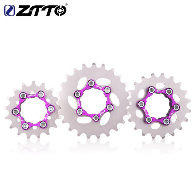 ZTTO MTB Single Speed Cassette Single Cog Gear 16T 17T 18T 19T 20T 21T 22T 23T Freewheel K7 Cassette Bicycle BMX Sprocket