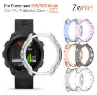 Zenia เคสป้องกันผิว TPU สำหรับ Garmin Forerunner 245 เพลง 645/645 Music นาฬิกาสปอร์ต