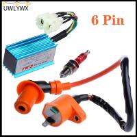 UWLYWX 6Pin แข่งรถสกู๊ตเตอร์คอล์ยจุดระเบิดรถ ATV หัวเทียน