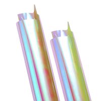 Wrapping Paper Cellophane Wrap Roll Gift Iridescent Flower Rainbow Film Wrapper Holographic Basket Window Birthday Packaging