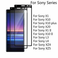 2ชิ้นกระจกนิรภัยสำหรับ Sony Xperia 1 10 II 20ปกป้องหน้าจอ3D 9H ฟิล์มป้องกันสำหรับโซนี่10 Plus XZ4 XZ5 L3 L4กระจกฟิล์มป้องกัน